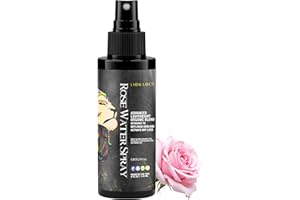Beard Gains Lion Locs Rosewater Spray for Dreads, Dreadlocks, Braids, Faux, Crochet, Sisterlocks with Aloe, Essential Oils, Vitamins, and Glycerin | Organic Vegan Conditioner Rose Water Spritz (4oz)