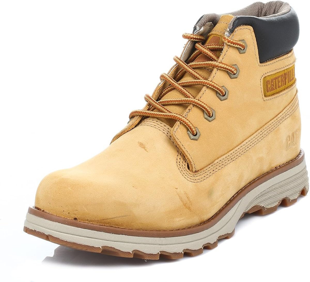 Caterpillar Mens Honey Founder Leather Boots Chukka