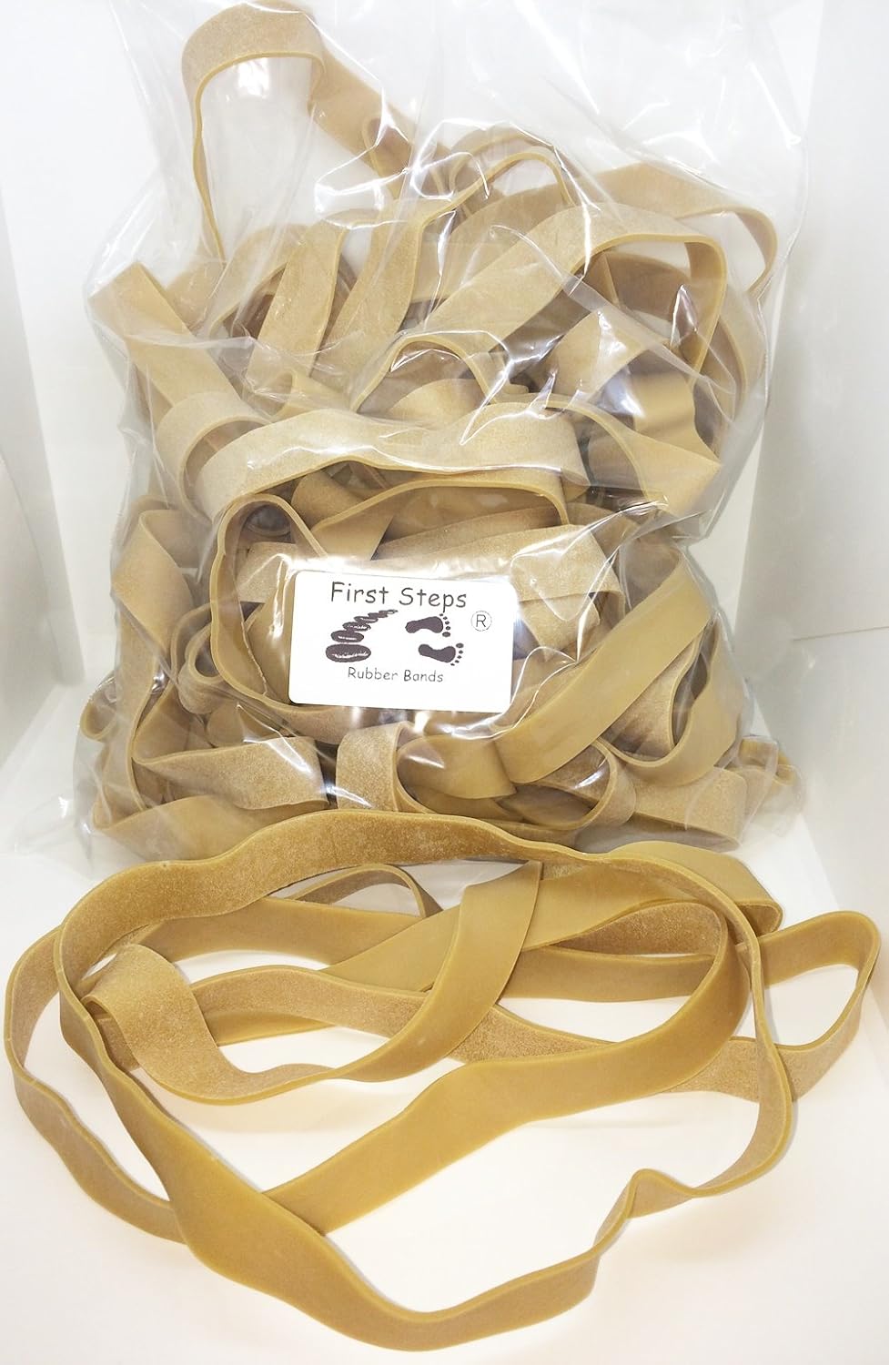 First Steps ® Extra Long & Wide 8" Rubber Elastic Bands Heavy Duty