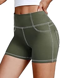 VOOVEEYA 5"/8" High Waisted Yoga Biker Shorts with