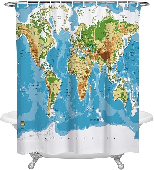 Amazon Com Karola Waterproof Custom Bathroom Shower Curtain
