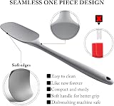 Hotec 600℉ Heat-Resistant Silicone Spatula Set Grey 5 pcs BPA-Free view 3