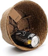 DOKOT Natural Seagrass Basket Plant Pot Storage Basket with Handle view 2
