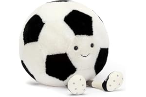 Jellycat Amuseables Soccer Ball Stuffed Toy, 12 inches - Soccer Ball Plush Gift for Sports Fans