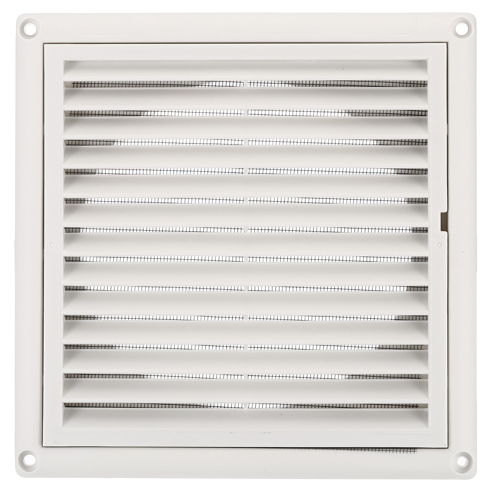 PATIKIL 6 Inch Dryer Vent Cover, Exterior Wall Exhaust Vent Air Grille Louvered Screen Mesh ABS Plastic for HVAC Kitchen Bathroom Outdoor