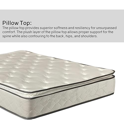 Spinal Solution 10-Inch Medium Plush Pillowtop Innerspring