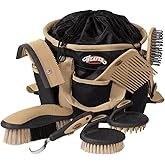 Weaver Leather Grooming Kit, Black/Beige, 65-2055-BK