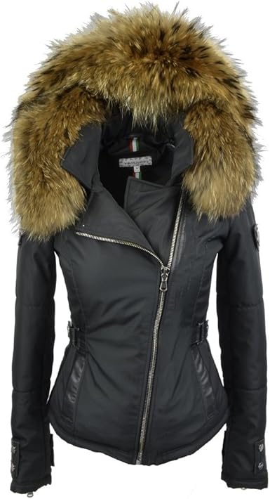 doudoune avec grosse fourrure