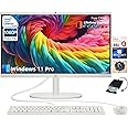 HP 21.5-inch All-in-One Desktop Computer - Office Lifetime & Win 11 Pro | FHD Anti-Glare Display | Intel Celeron | HDMI | WiFi6 | Webcam | w/Bundle Accessories | 32GB RAM + 1TB SSD