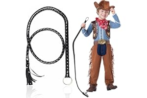 GAGIFT WORLD Cowboy Toys, Faux Leather Whip for Ringmaster and Catwoman Costume, Cowboy Accessories for Men and Women, Funny Halloween Party Favors Gag Gifts for Kids