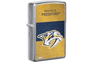Zippo 2021 NHL Nashville Predators Street Chrome Pocket Lighter