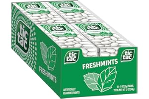 Tic Tac Freshmints, On-the-Go Breath Mints, Pocket-Sized Mints, 100 pieces, Bulk 12 Pack, 1.7 oz Each
