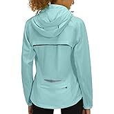 Little Donkey Andy Women's Lightweight Waterproof Cycling Jacket with Removable Sleeves & Hood for Biking Running Golf