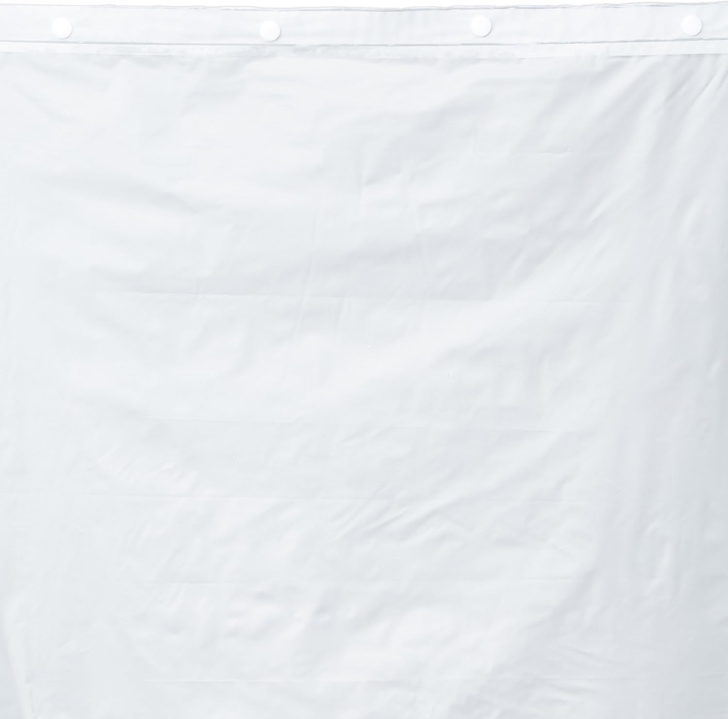 Hookless RBH14BS01 Polyester with PEVA Snap-in Shower Curtain Liner, Bright White, 70 x 54: Home & Kitchen