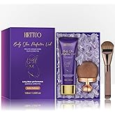 HRTTUO Body Coverage Perfector, Waterproof Leg & Body Makeup for Tattoo & Scar Cover Up, No Transfer Coverage Concealer with Brush, All Over Complexion Perfector for All Skin Tones (Golden Radiance)