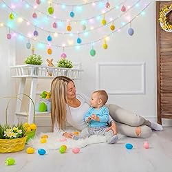 JMEXSUSS 33ft 100 LED Easter Lights for Indoor