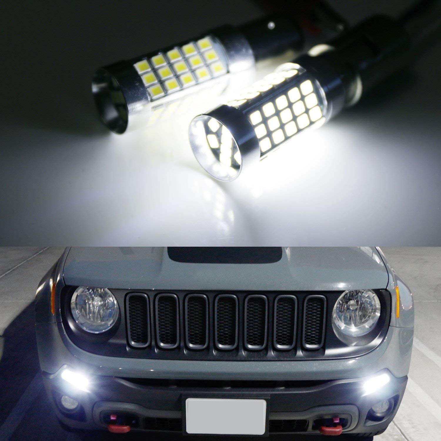 Auto Parts and Vehicles 2pcs LED DRL Driving Daytime Running Day Fog