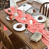 Artoid Mode Boho Coral Gauze Table Runner 300 cm view 2