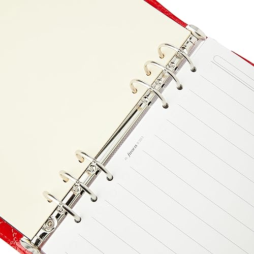 Organisation Bureau étudiant Organiseur Filofax Domino A5 Rose - Agenda 2025 Anneaux 30mm Organiseur Personnel A5