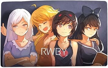 A Wide Variety Of Rwby Anime Characters Desk Mouse Pad Table Play Mat Group Photo 1 Amazon Co Uk Office Products