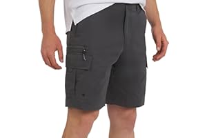 Quiksilver Men's Regular Fit Fixed Waist Water Friendly Active Hybrid Cargo Shorts (32-42