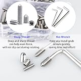YSDMY 305Pcs Grub Screws Set M3/M4/M5 Stainless Cone Point Hex Key Included view 4