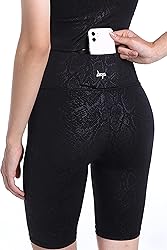 DOP DOVPOD Women's Yoga Shorts Shiny High Waist