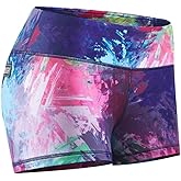Tough Mode Women's Mid Rise 3"/ 5" Athletic Running Workout Shorts Active Yoga Volleyball WOD Compression Short Booty