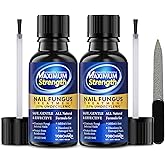 Toenail Fungus Treatment with 25% Undecylenic Acid, Toe Fungus Treatment for Toenail, Fungus Nail Treatment, Toenail Fungus Treatment Extra Strength, Fungal Nail Treatment for Athletes Foot - 2pcs