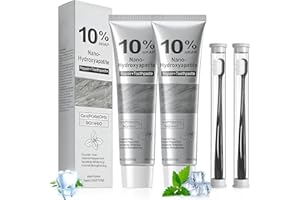 10% Nano Hydroxyapatite Toothpaste with 2 Toothbrush, Nano-Hydroxyapatite for Teeth Whitening Fresh Breath, Natural and Fluor