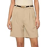 Willit Women's Shorts Wide Leg Dress Casual Work Summer Pleated Shorts High Waisted with Pockets 7" 10"
