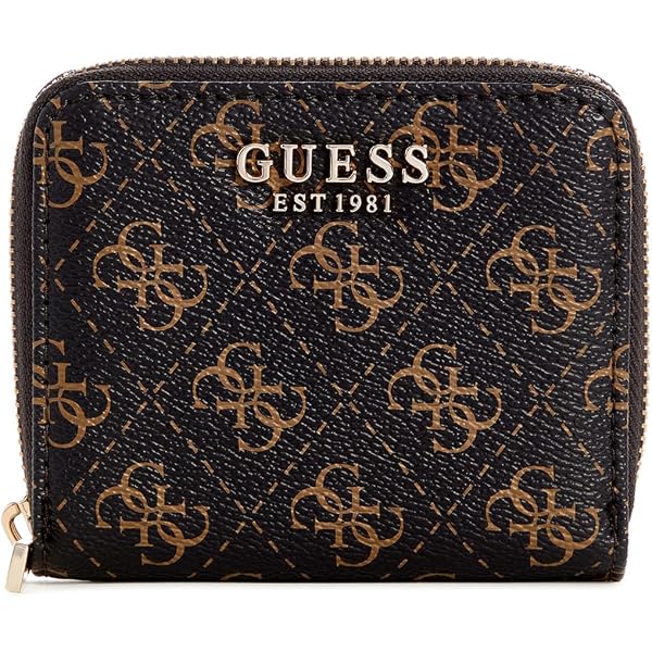 Portefeuille Organisateur GUESS Laurel II - Double Fermeture éclair - Polyuréthane - 18,5 X 12,1 X 3 Cm - Dragonne Incluse