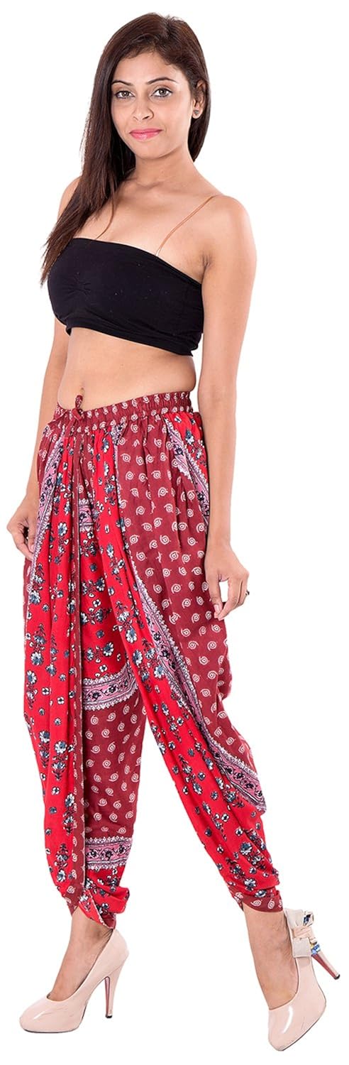 khazana basics women's rayon dhoti pant