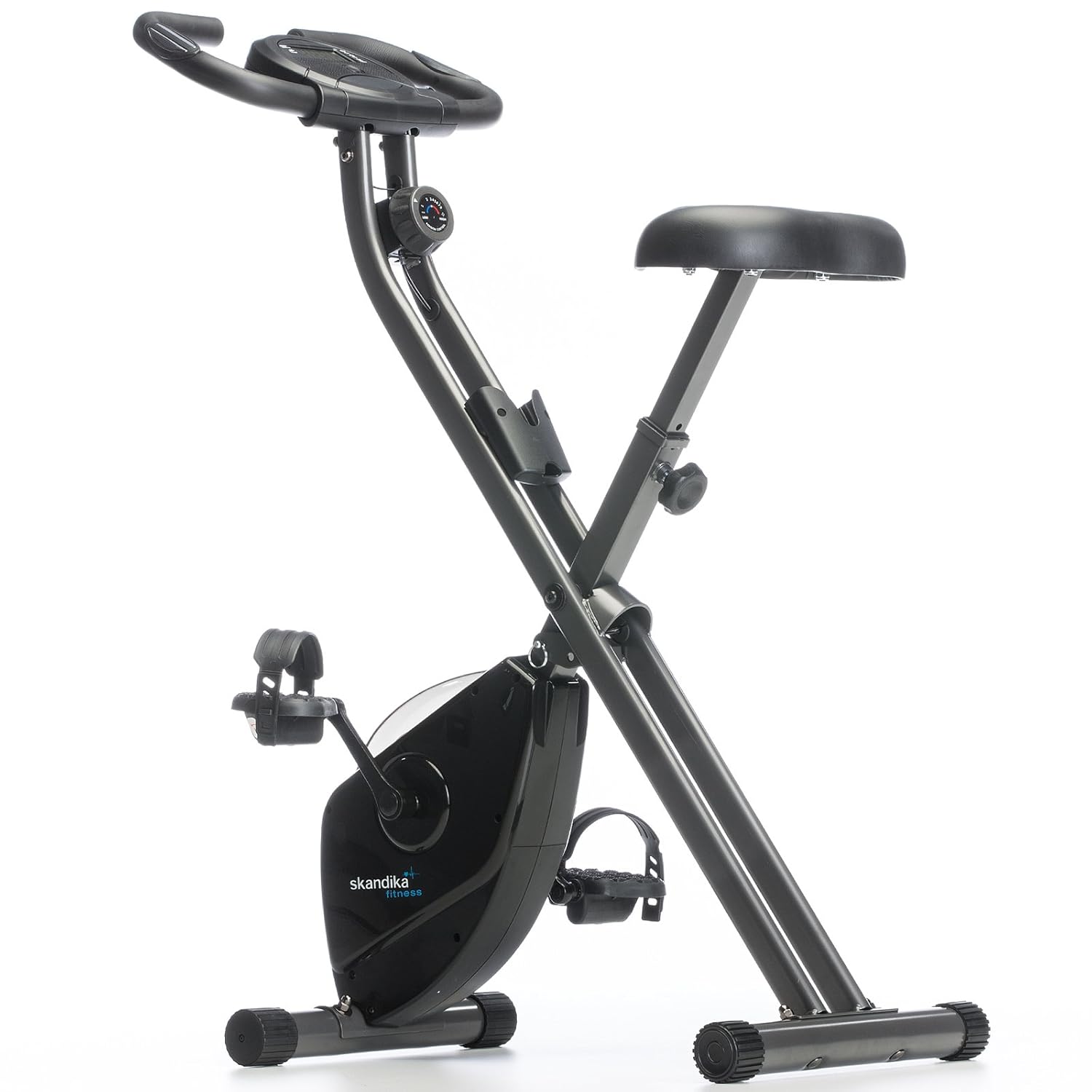 Skandika Foldaway X de  Fitness Bicicleta Estática Plegable con sensores de pulso