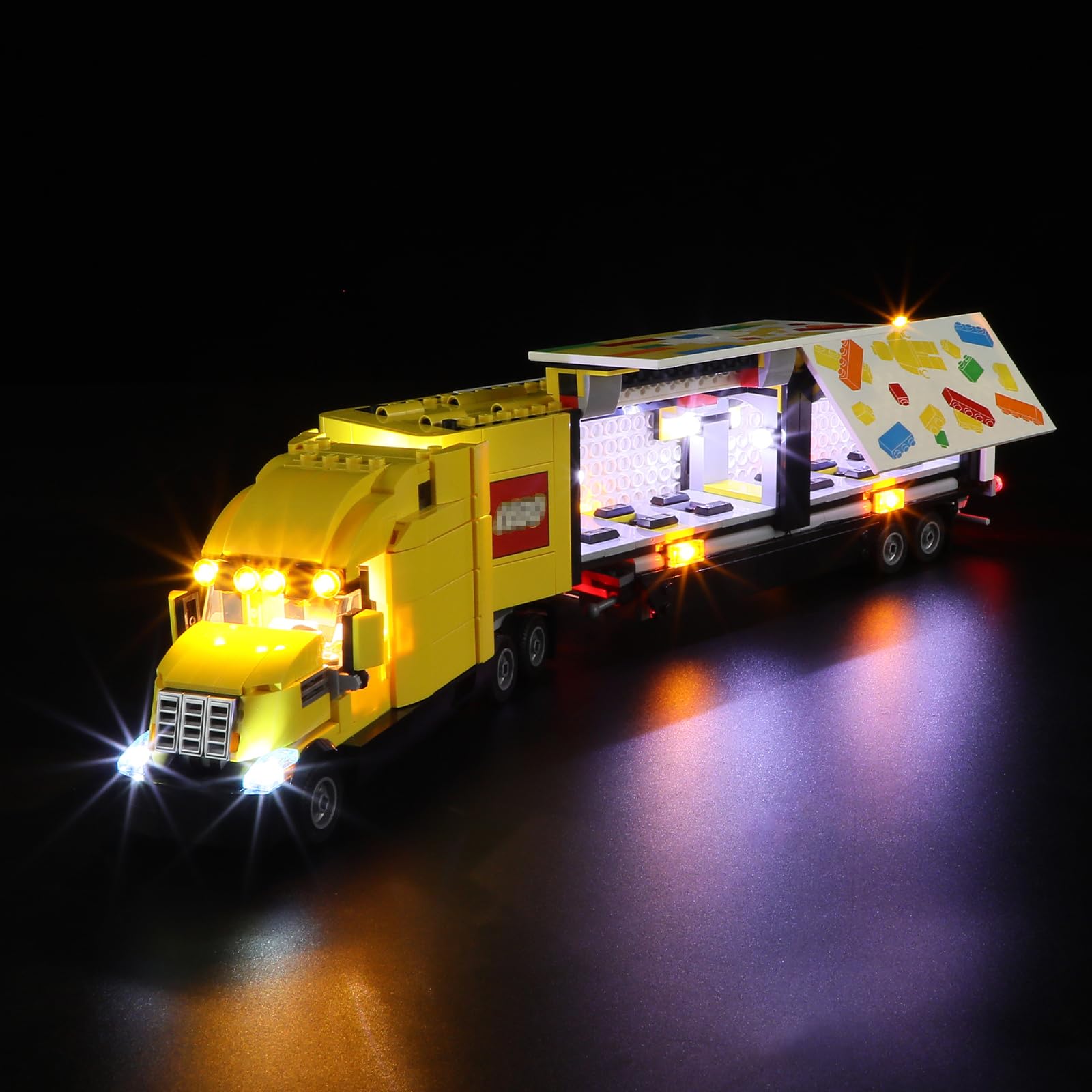 GEAMENT LED Light Kit Compatible with LEGO Yellow Delivery Truck - Lighting set for City 60440 (Model Set Not Included)