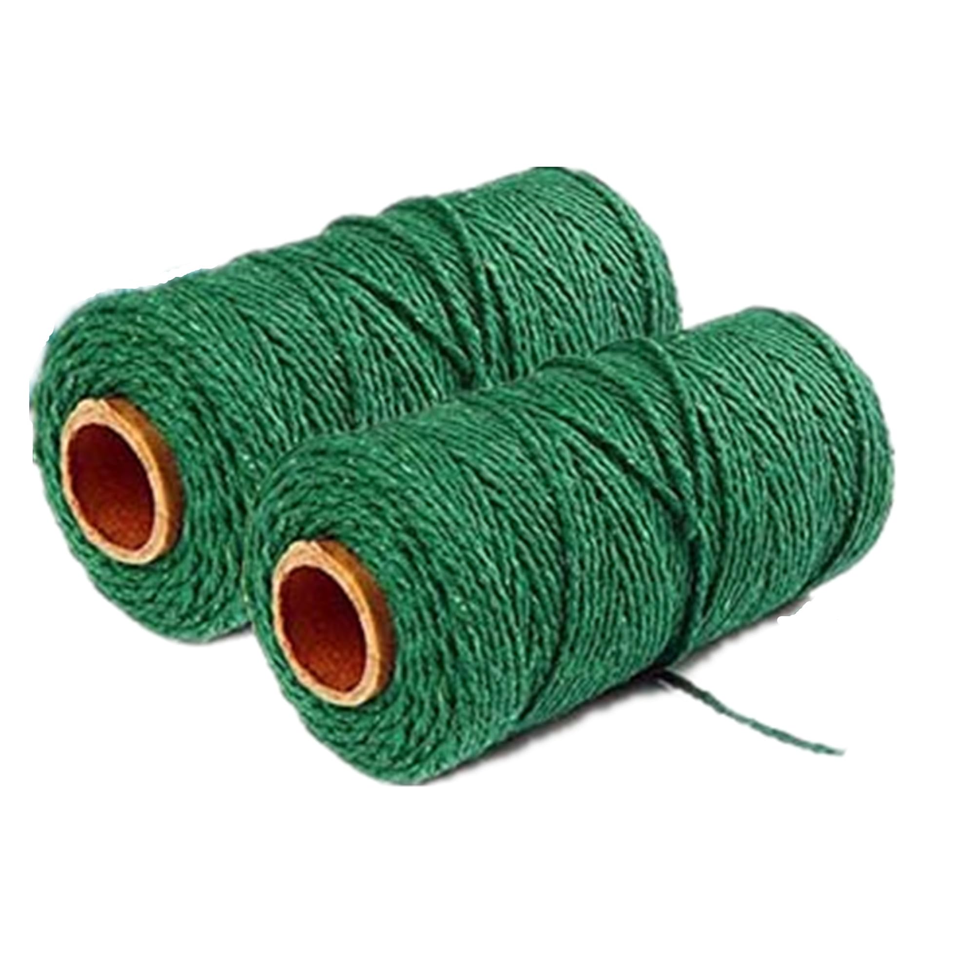 YongTai 2 Pack Twine String Garden String, 100 M x 2 MM Gardening Twine, Craft String for Packaging Rope Gift Rope DIY Handicraft Decoration Binding, Total 200m (Green)