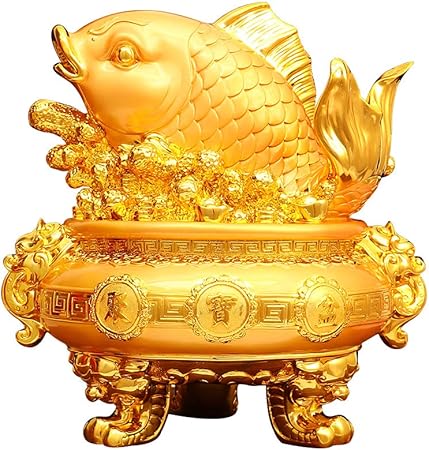 Kndjspr Bacino Del Tesoro Feng Shui Intaglio Fine Significato Promettente Raccogliere Ricchezza Decorazione Regalo Di Inaugurazione Della Casa Adatto A Casa Ufficio Negozio Amazon It Casa E Cucina