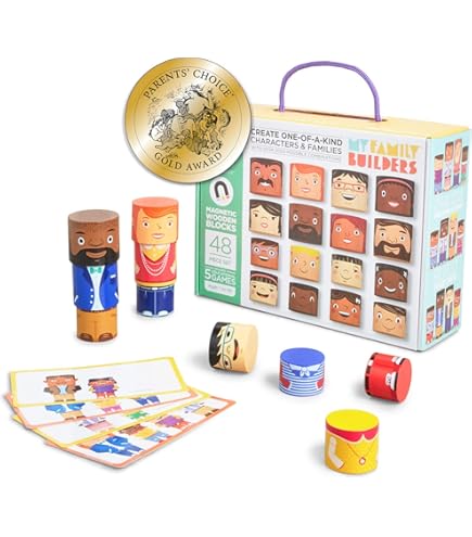 Amazon.com: My Family Builders 48-Piece Multiracial Family Play