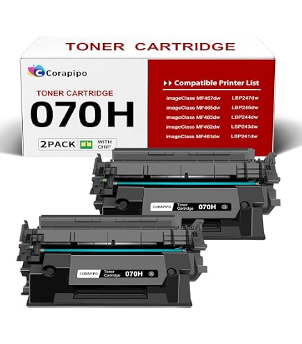 Amazon.com: 070H High Yield Toner Cartridge Compatible Replacement
