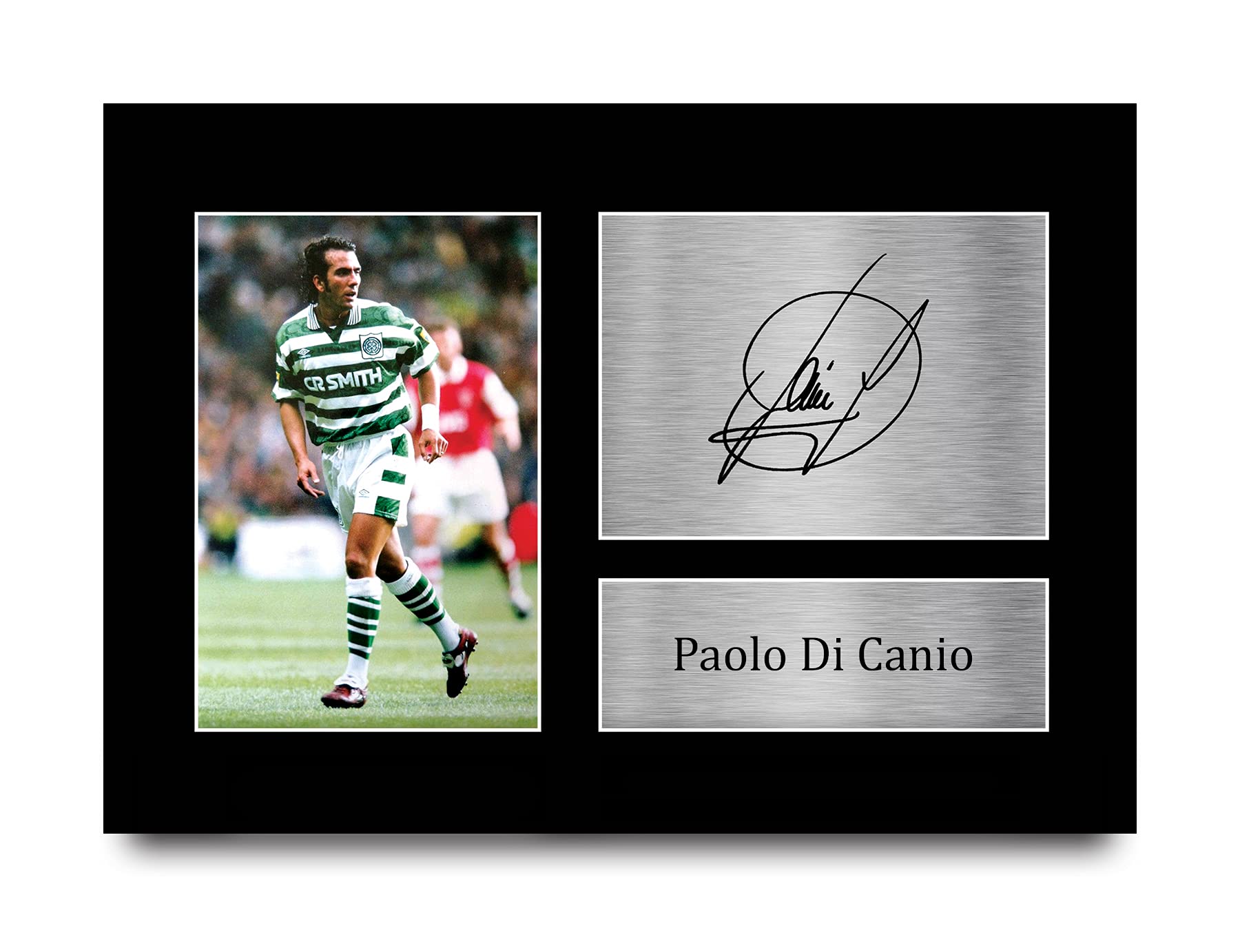 HWC Trading A4 Paolo Di Canio Celtic Gifts Printed Signed Autograph Picture for Fans and Supporters - A4
