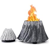 9.06" Volcano Design Smokeless Mini Tabletop Fire Pit for Wood Burning | Portable Outdoor Fire Pit, 2*S'mores Sticks Included, Carry Bag Included