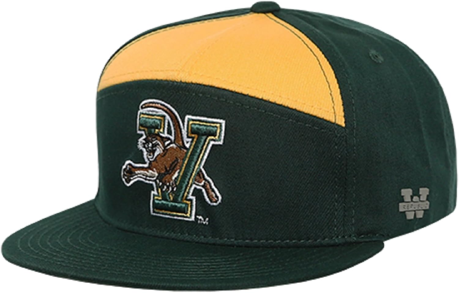 University of Vermont UVM Catamounts NCAA 7 Panel Flat Bill Snapback