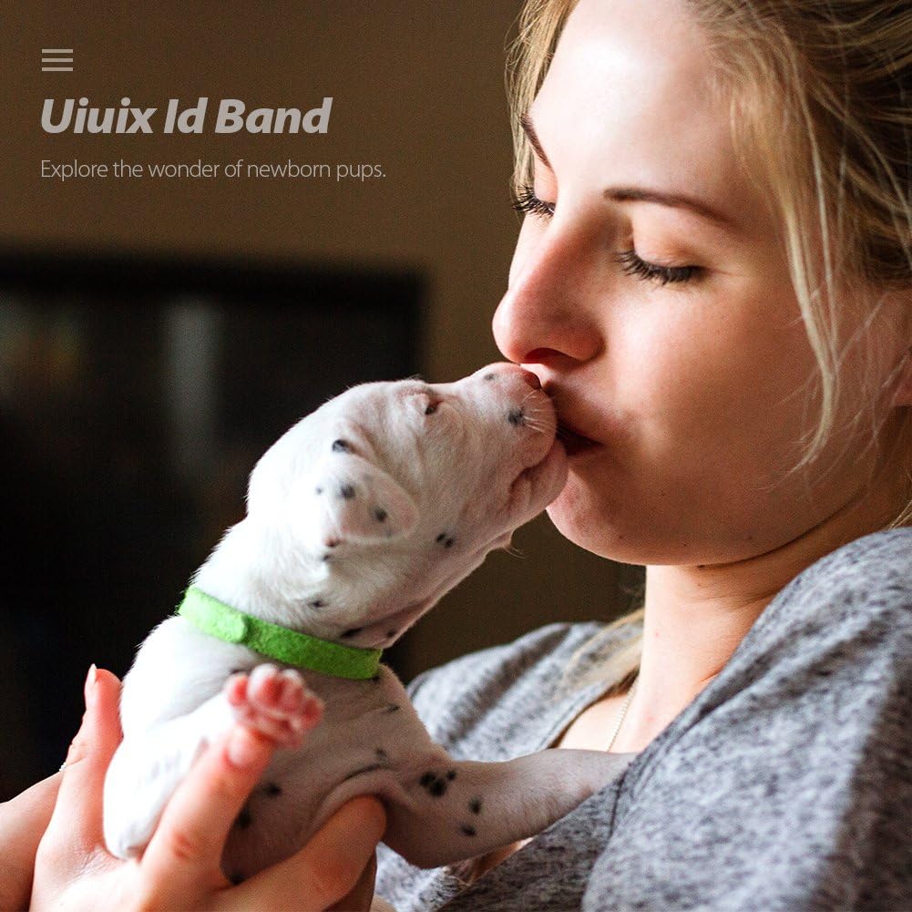 Puppy Whelping Collars, Uiuix 15 Colors Puppy ID Collars, Double-Sided Soft Adjustable ID Bands for Newborn Pet Dog Cat (15 Pcs) : Pet Supplies