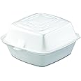 Dart 50HT1 5 in Med Sandwich Foam Hinged Container (Case of 500)
