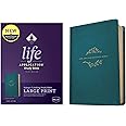 NKJV Life Application Study Bible, Third Edition, Large Print (LeatherLike, Teal Blue, Red Letter)
