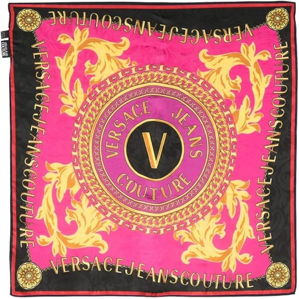 VERSACE JEANS COUTURE Multi/Gold Charm Link Baroque Print