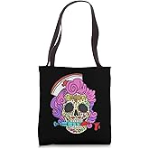 Nurse Gifts For Nursing Student Sugar Skull Registered Nurse Tote Bag