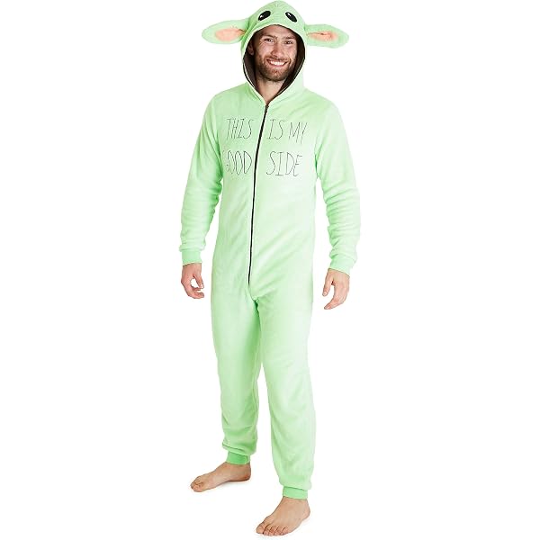 Amazon.com: Star Wars Baby Yoda Mens Onesies Fleece Teen Boys The