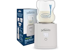 Dr. Brown's Travel Baby Bottle Warmer, Quickly Warms Breast Milk and Water for Formula On-The-Go, Portable, Rechargeable, Cor