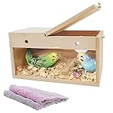 kathson Transparent Parakeet Nesting Box Parakeet